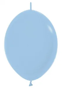 S Линколун Пастель 6"/15см Светло-голубой / 100 шт. / (Колумбия)
