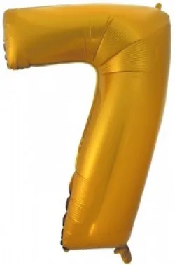 F 40"/102см Цифра "7"золото/ 1 шт / (Китай)