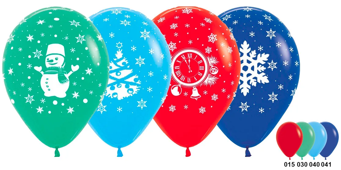 S 12  Новый Год Ассорти Пастель/100 шт. / (Колумбия)