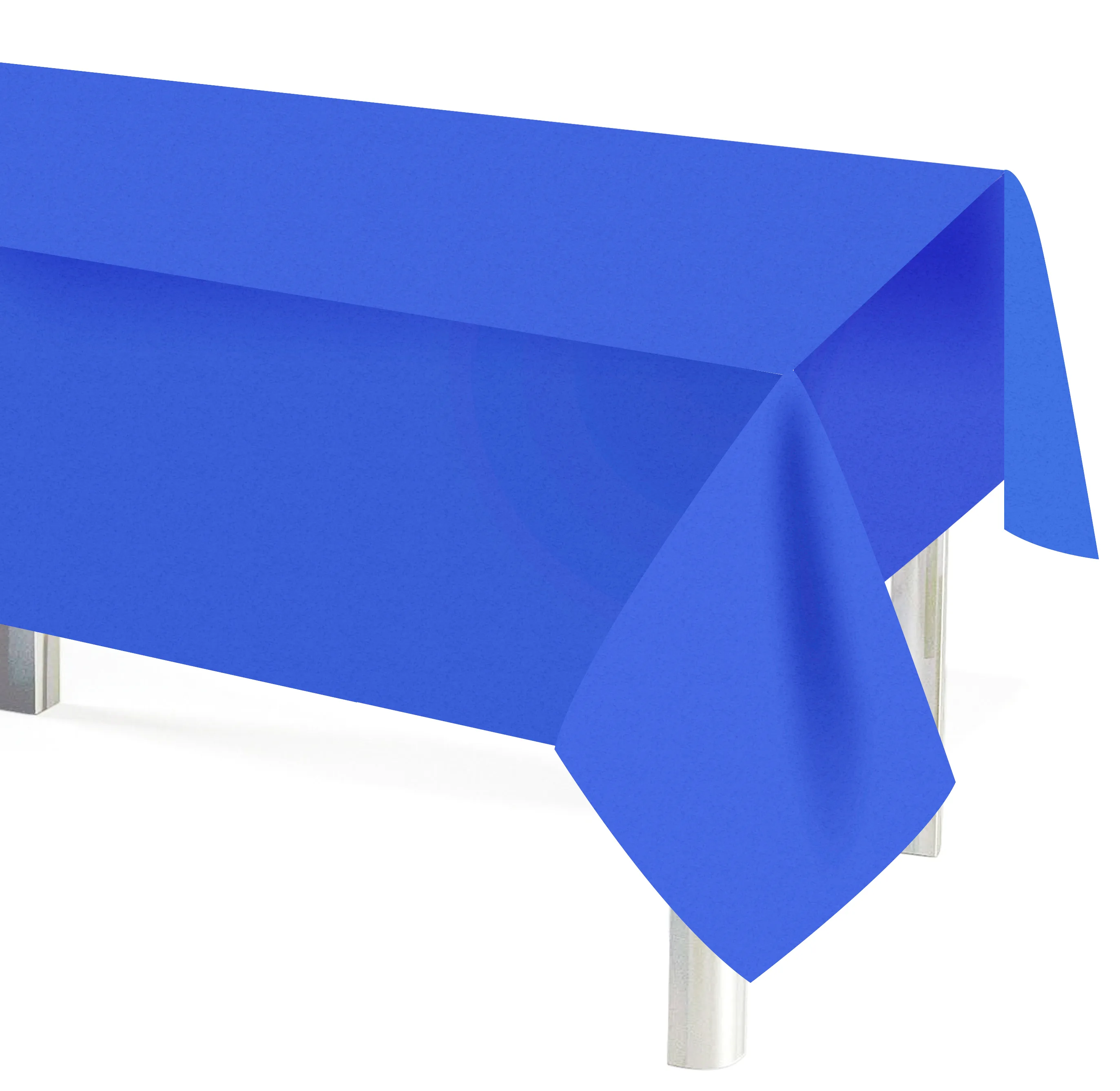 Скатерть одноразовая, Мастхэв, Синий, 137*274 см, 1 шт.