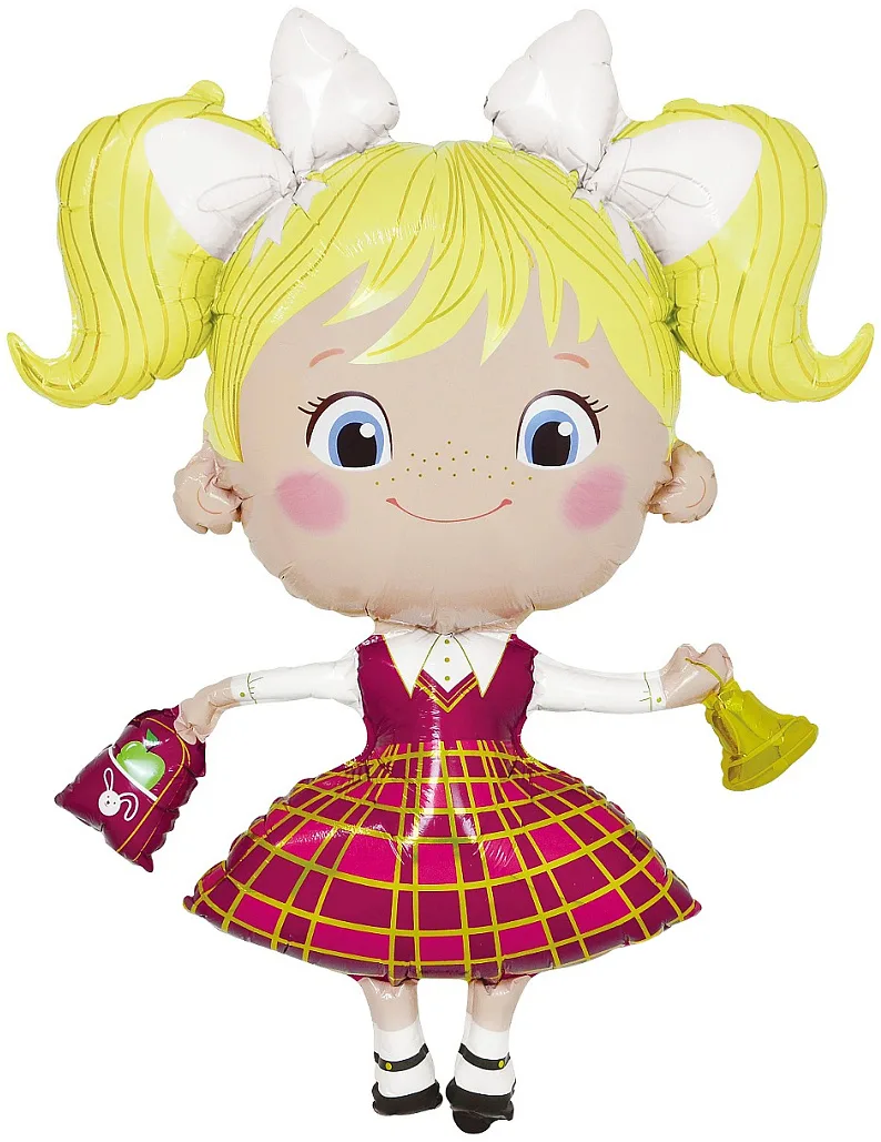 F 46"/117см Школьница, Ученица Девочка, 1 шт. в уп.(Китай)