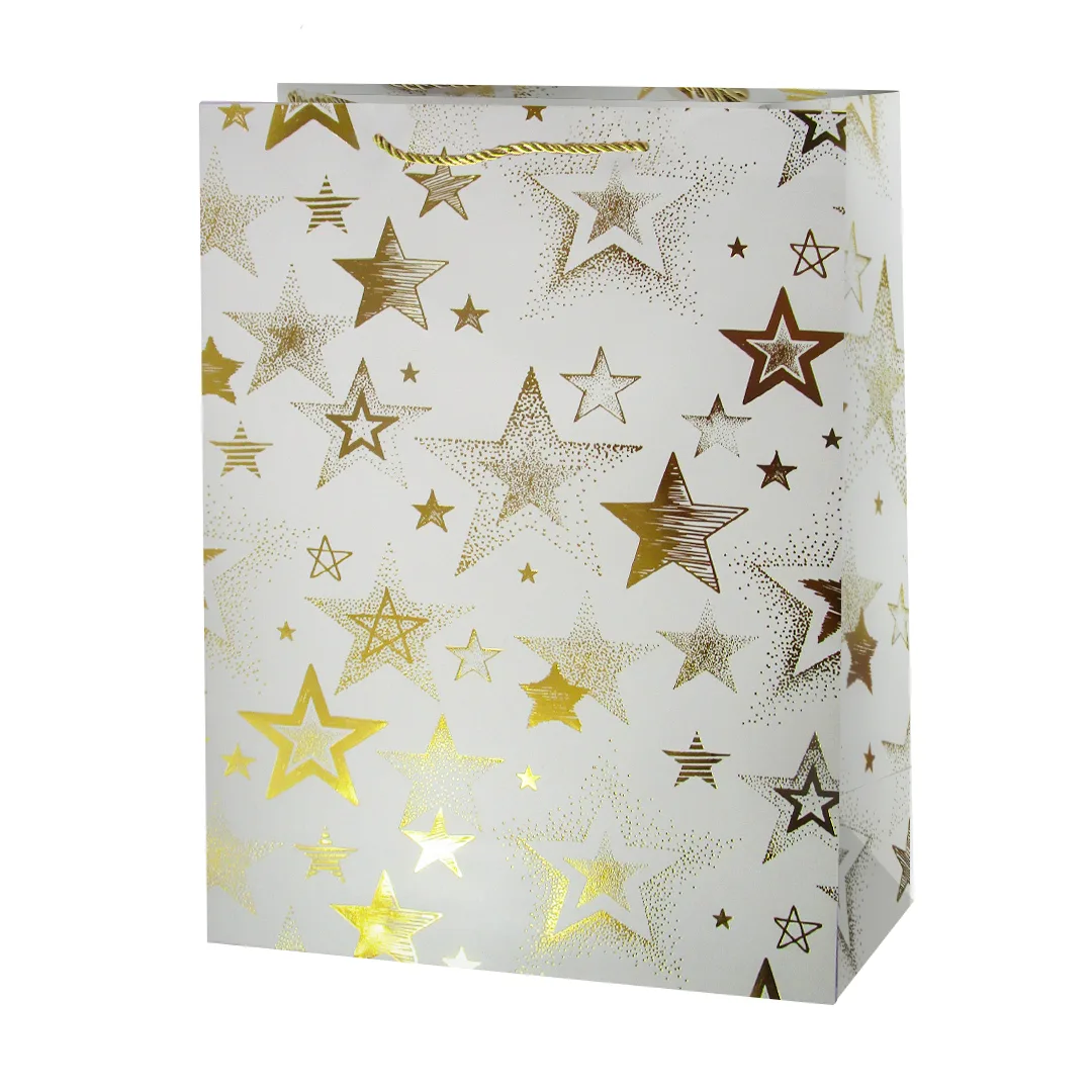 Пакет подарочный, Ланиакея, Дизайн №3, Металлик, 41,5*30*12 см, 1 шт.