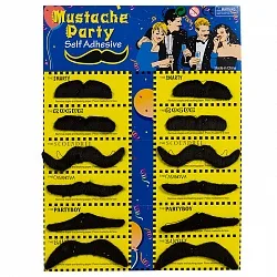 Набор Усы черные 12 шт