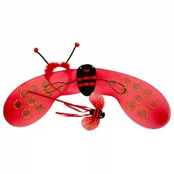 Набор Волшебница (ободок и волшебная палочка, крылья) красный