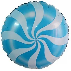 F 18"/46см Круг, Леденец, Голубой / 1 шт./ (Китай)