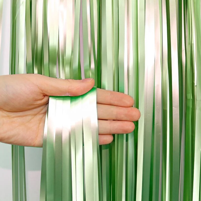 Занавес матовый "Дождик" Лайм 1*3 м