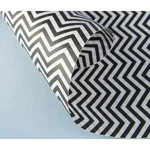 Крафт-бумага белёная "Двухсторонняя. Зигзаг"  / рулон 50 см * 10 м