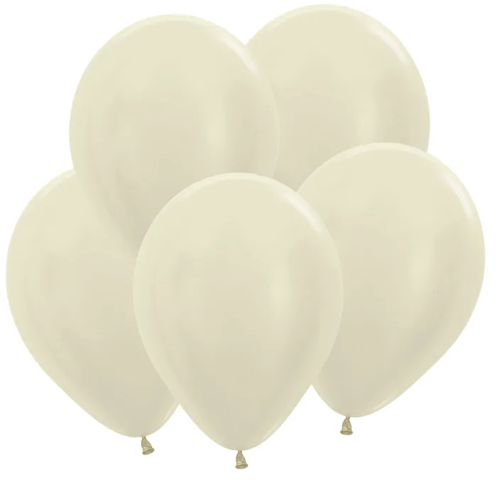 S Перламутр 12"/30см Слоновая кость / 50 шт. / (Колумбия)