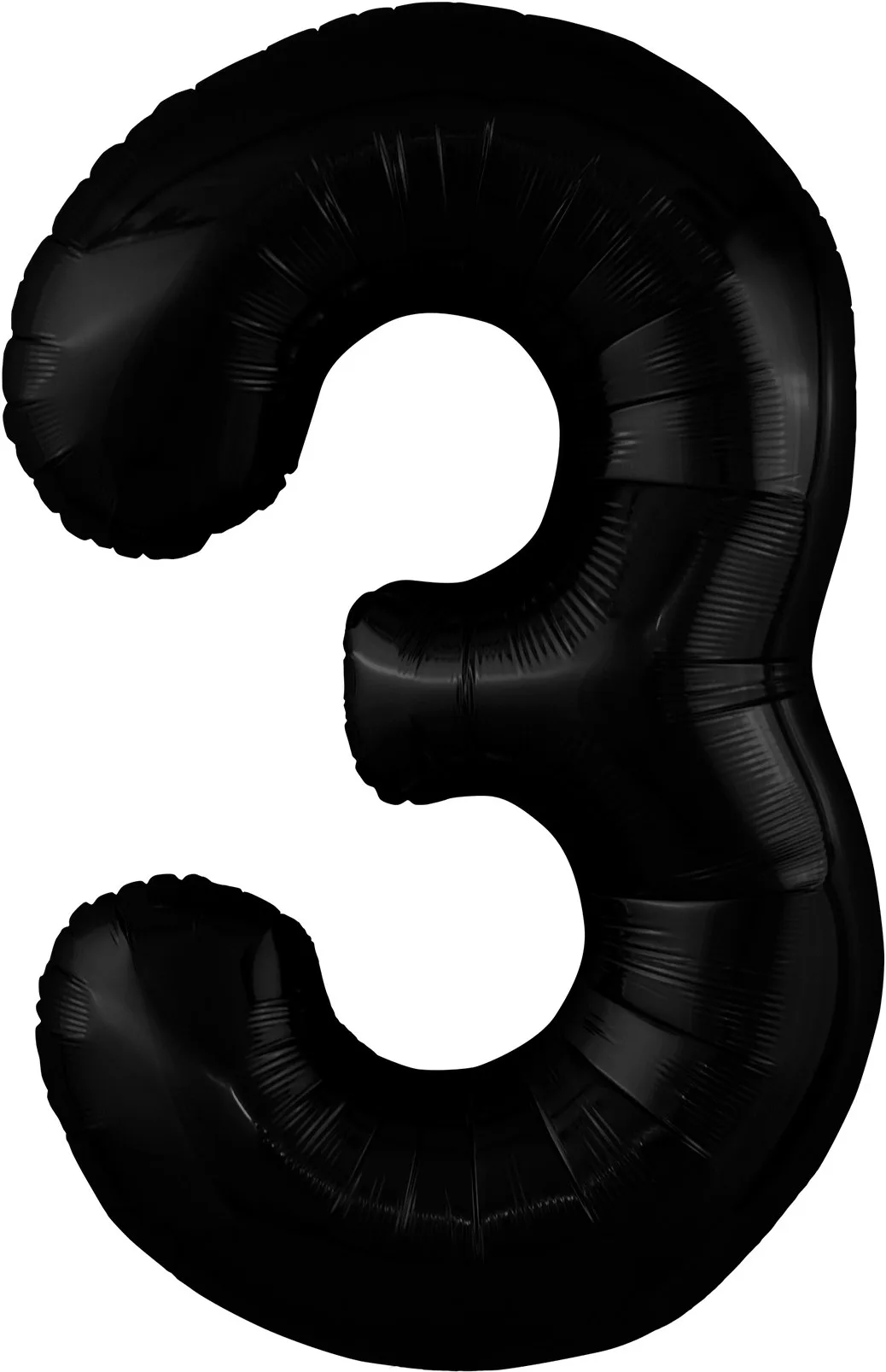 Р 40"/102см Цифра "3" Slim, Черный/ 1 шт / (Россия)