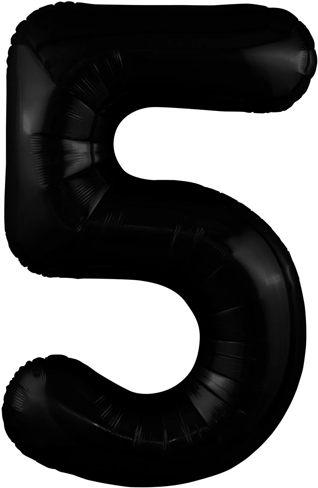 Р 40"/102см Цифра "5" Slim, Черный/ 1 шт / (Россия)