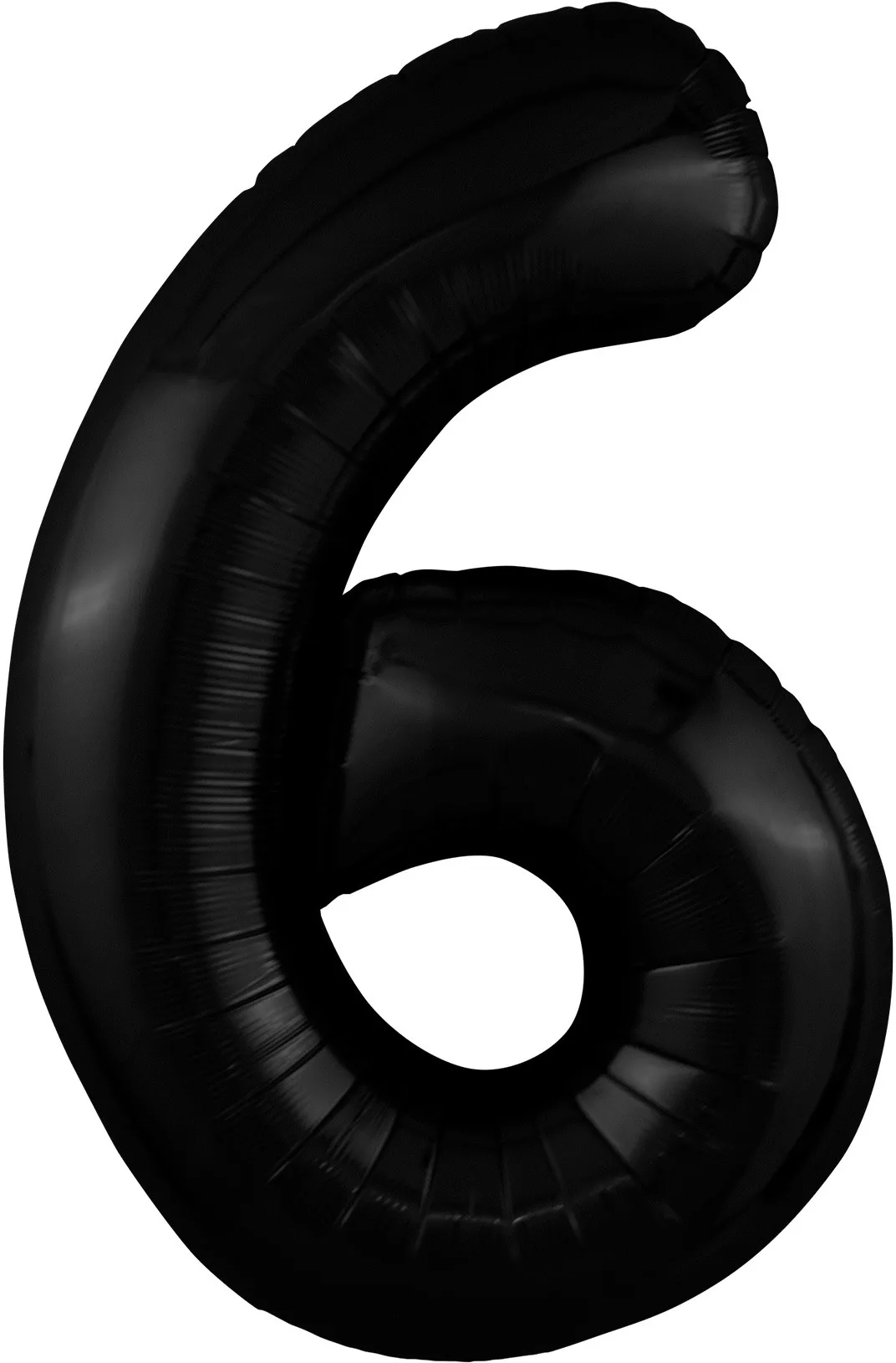 Р 40"/102см Цифра "6" Slim, Черный/ 1 шт / (Россия)