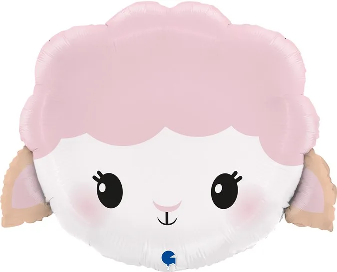 G 19"/48 см Милая овечка, Розовый, 1 шт. (Италия)