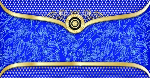 Конверт Без надписи! Синий узор (10 шт.)