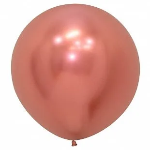 S 24" Зеркальные  шары, Розовое золто/1 шт./(Колумбия)