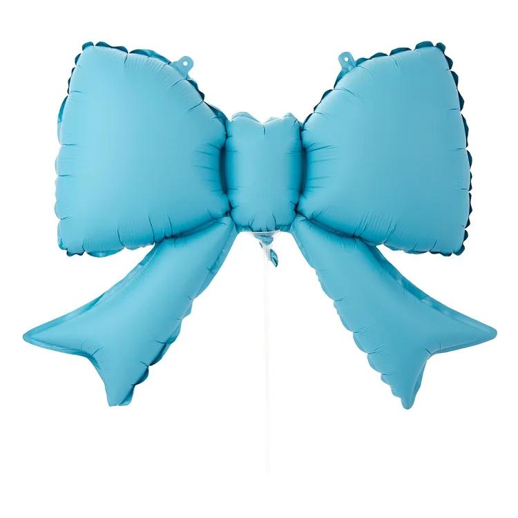 К 21"/53 см Бант голубой сатин 5 шт. уп.(Китай)