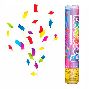 Пневмохлопушка 30см.  Разноцвет Веселуха  /1 шт. / (Китай)