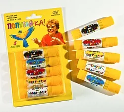 Аквагрим Попугай набор 5 цветов/ Россия