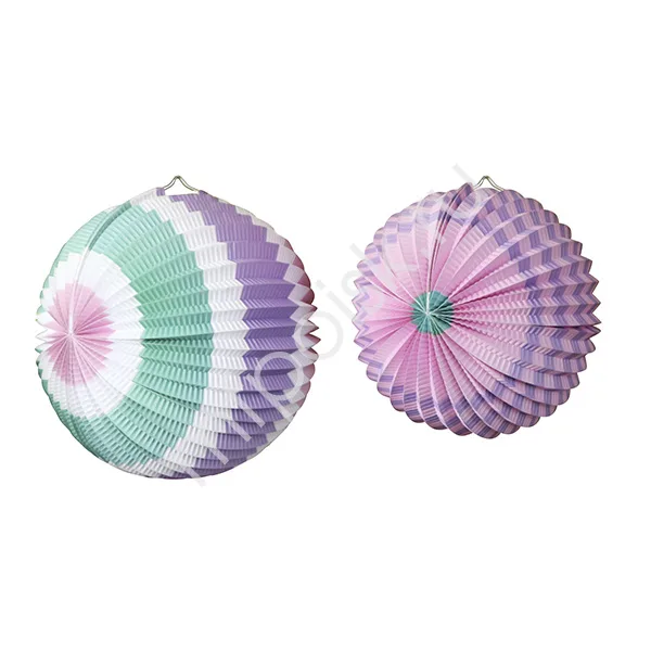 Набор бумажных фонариков 25см/30см Розовое ассорти 2шт