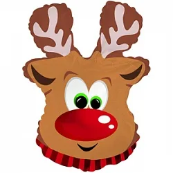 С 11"/28см Олененок Рудольф, Коричневый, 1 шт.(США)