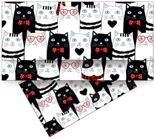 Конверты для денег, Стильные котики, 10 шт.