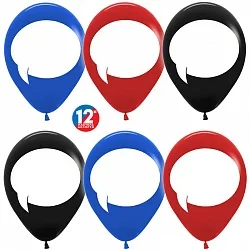 S 12"/30см Шары для надписей, Ассорти, Пастель, 1 ст./50 шт./(Колумбия)