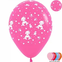 S 12 Малыш девочка Ассорти Пастель 5 ст. / Колумбия / 50 шт.