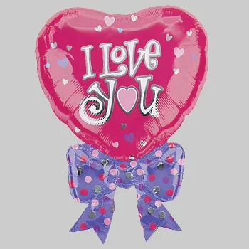 И 36" Сердце с бантом (Китай)