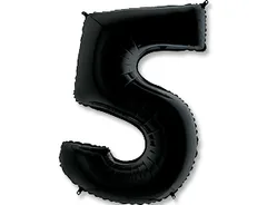 G 40"/102см Цифра "5" Black, 1 шт. (Италия)