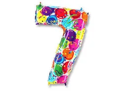 G 40"/102см Цифра "7" Шары, 1 шт. (Италия)