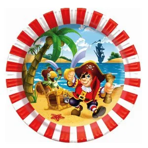 Тарелки "Веселый пират" 23 см./ 6 шт.