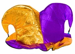 Шляпа Шут (золото, сиреневый)