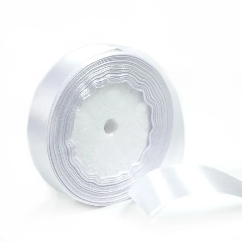 Лента Атлас Белый 20 мм*22,85 м