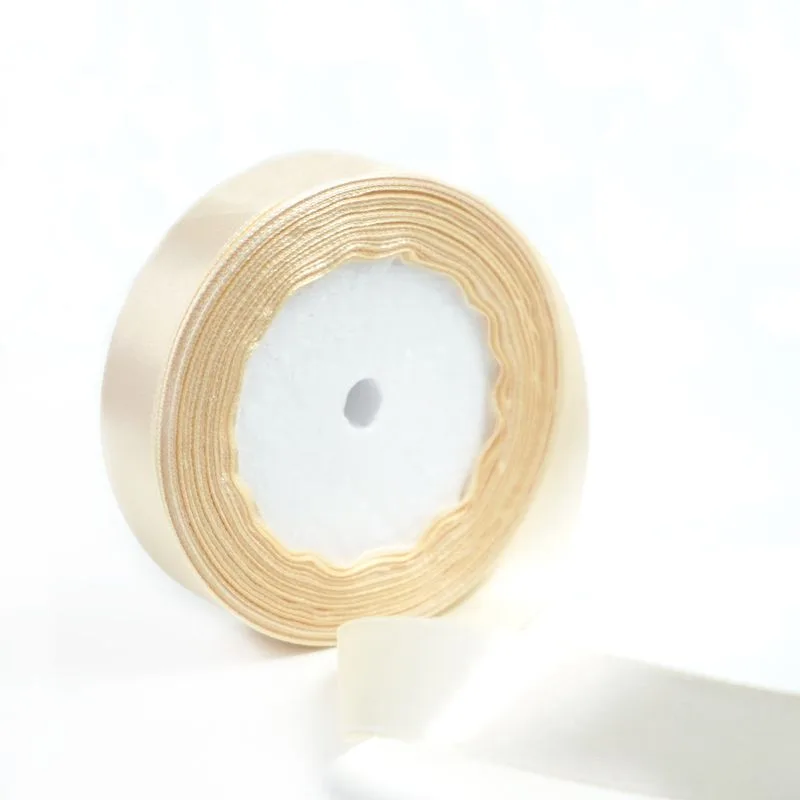 Лента Атлас Белый песок 20 мм*22,85 м