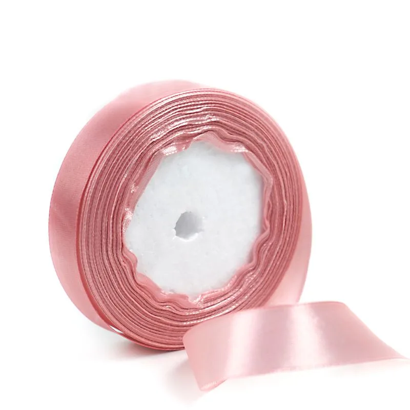 Лента Атлас Розовое золото 20 мм*22,85 м