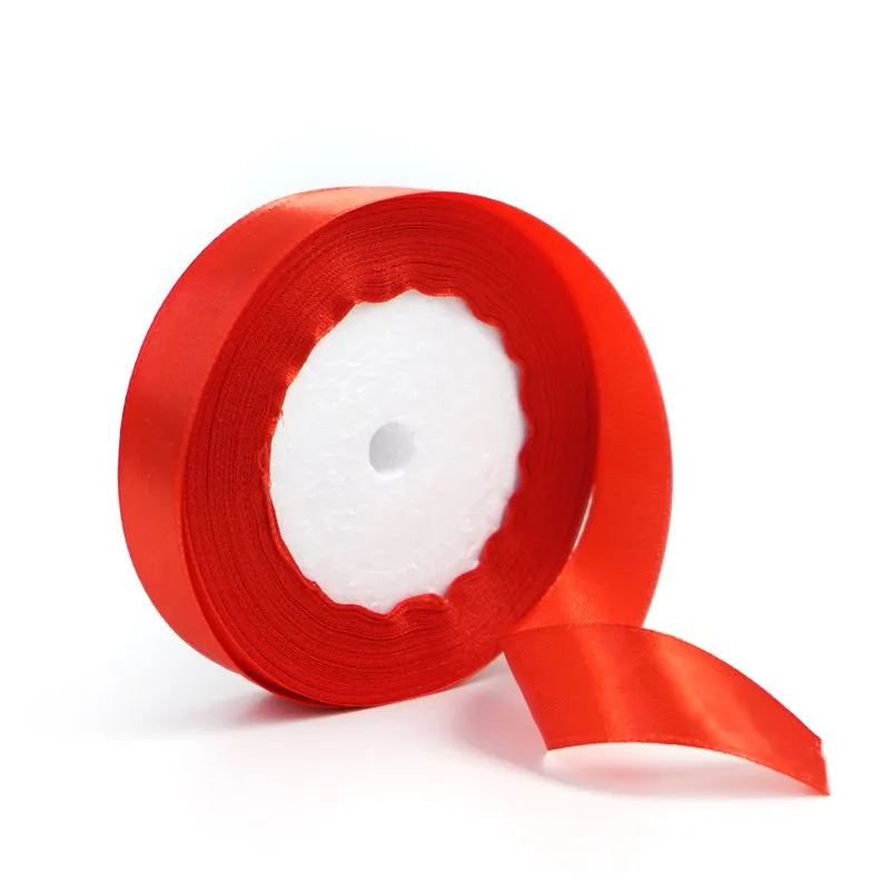 Лента Атлас Красный 20 мм*22,85 м