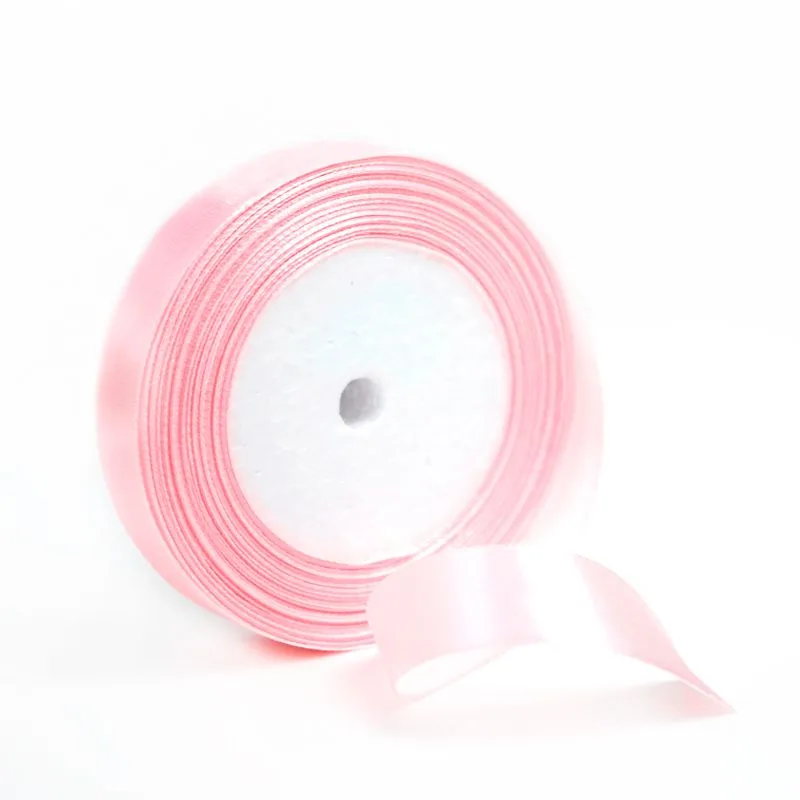 Лента Атлас Нежно-розовый 20 мм*22,85 м