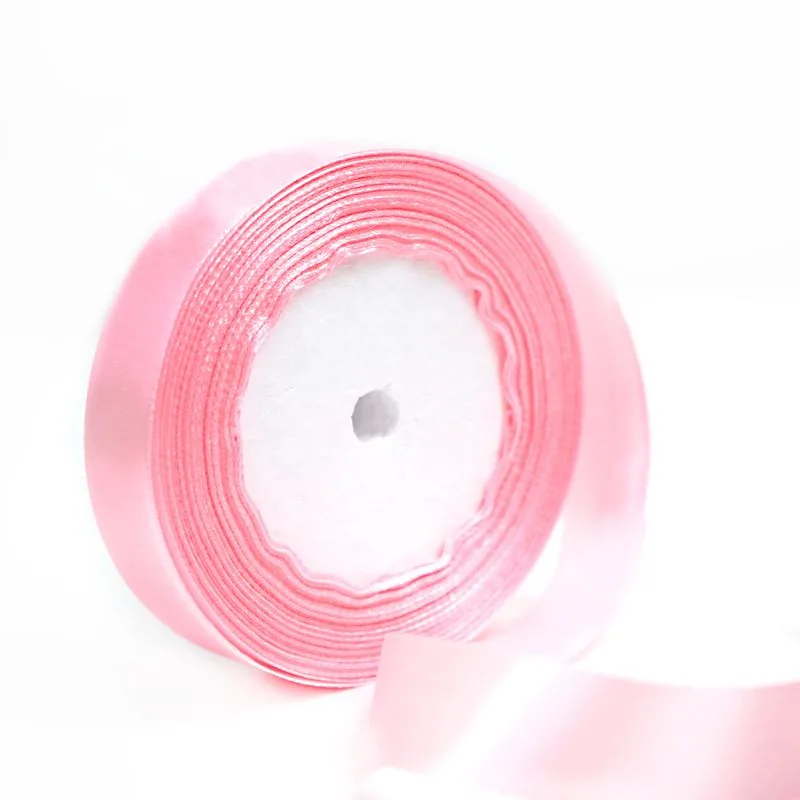 Лента Атлас Розовый 20 мм*22,85 м