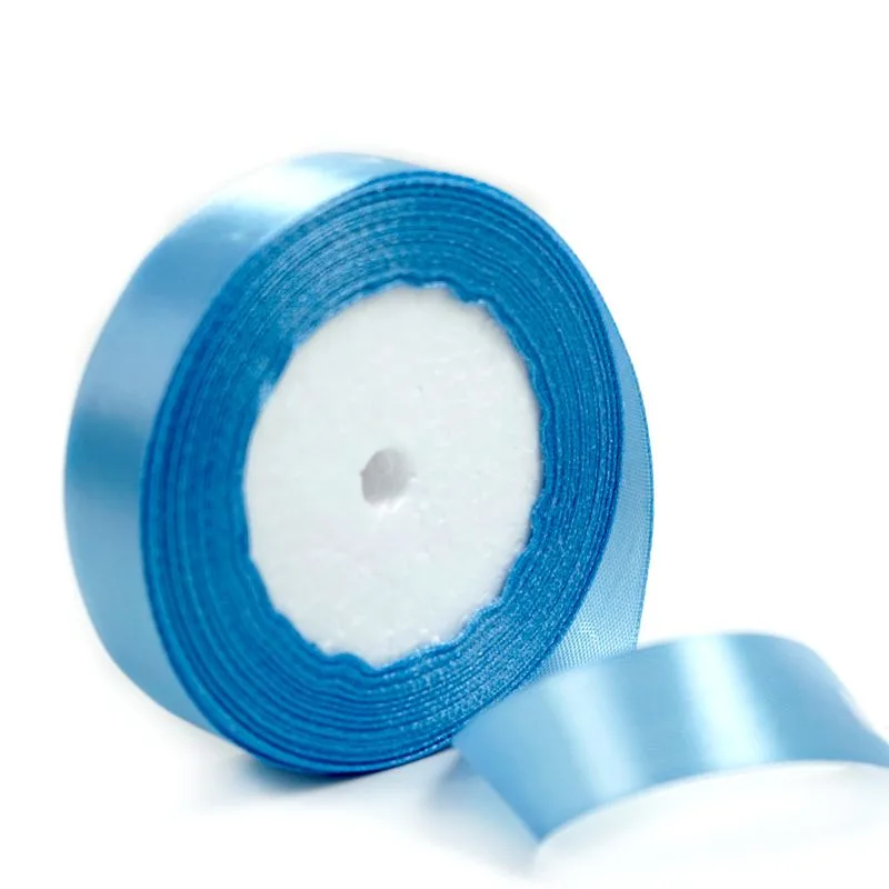 Лента Атлас Голубой 20 мм*22,85 м