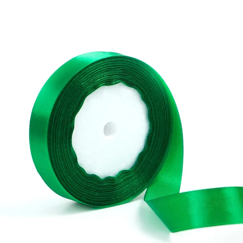 Лента Атлас Зеленый 20 мм*22,85 м