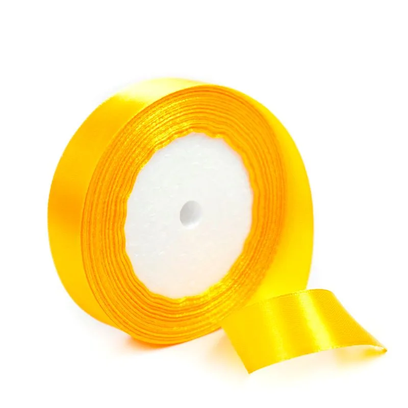 Лента Атлас Янтарный 20 мм*22,85 м