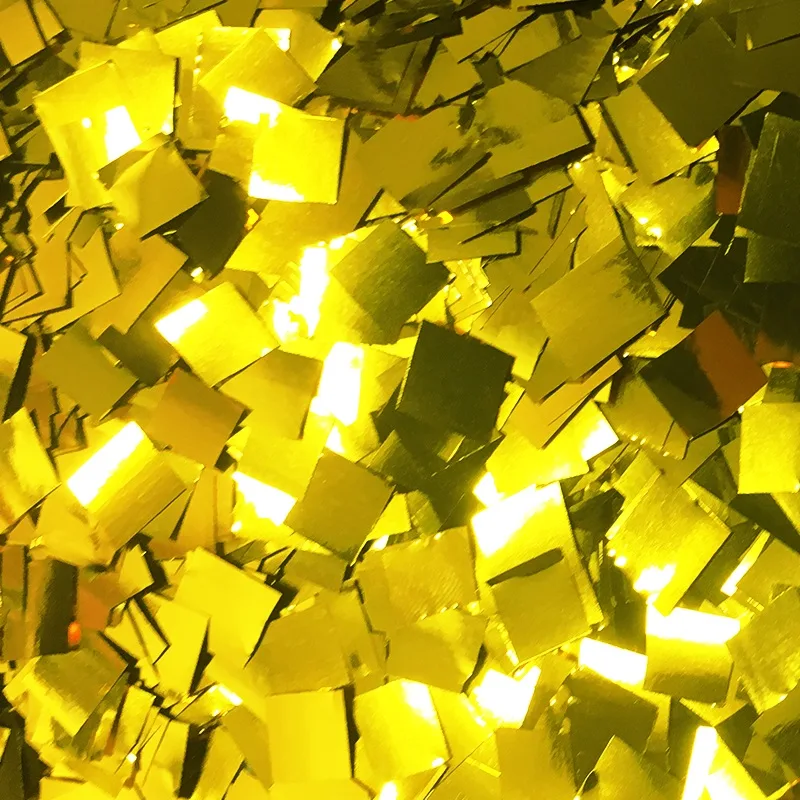 Конфетти квадрат 60*60 фольга золото/100 гр.