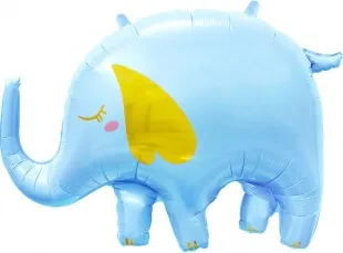 F 33"/84 см Слоник, Голубой, 1 шт. (Китай)