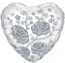 А 24" КРИСТАЛ "Розы и цветы" серебро / уп. 1 шт. / ANAGRAM