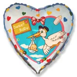 И 18 Сердце Аист / Stork/ 1 шт / (Испания)