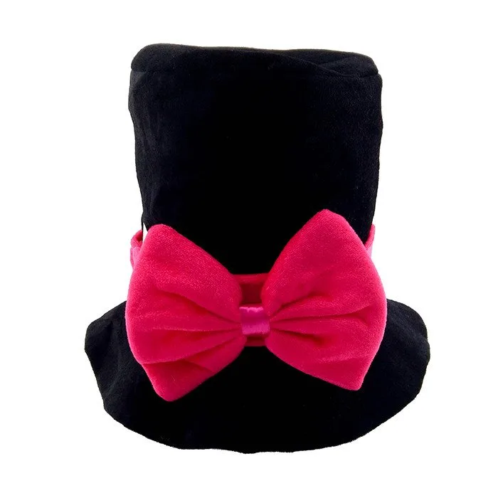 Шляпа "Цилиндр. Бант" Черная, 1 шт. (Китай)