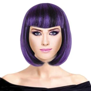 Парик "Каре Микс" Черно-фиолетовый / 1 шт./ (Китай)