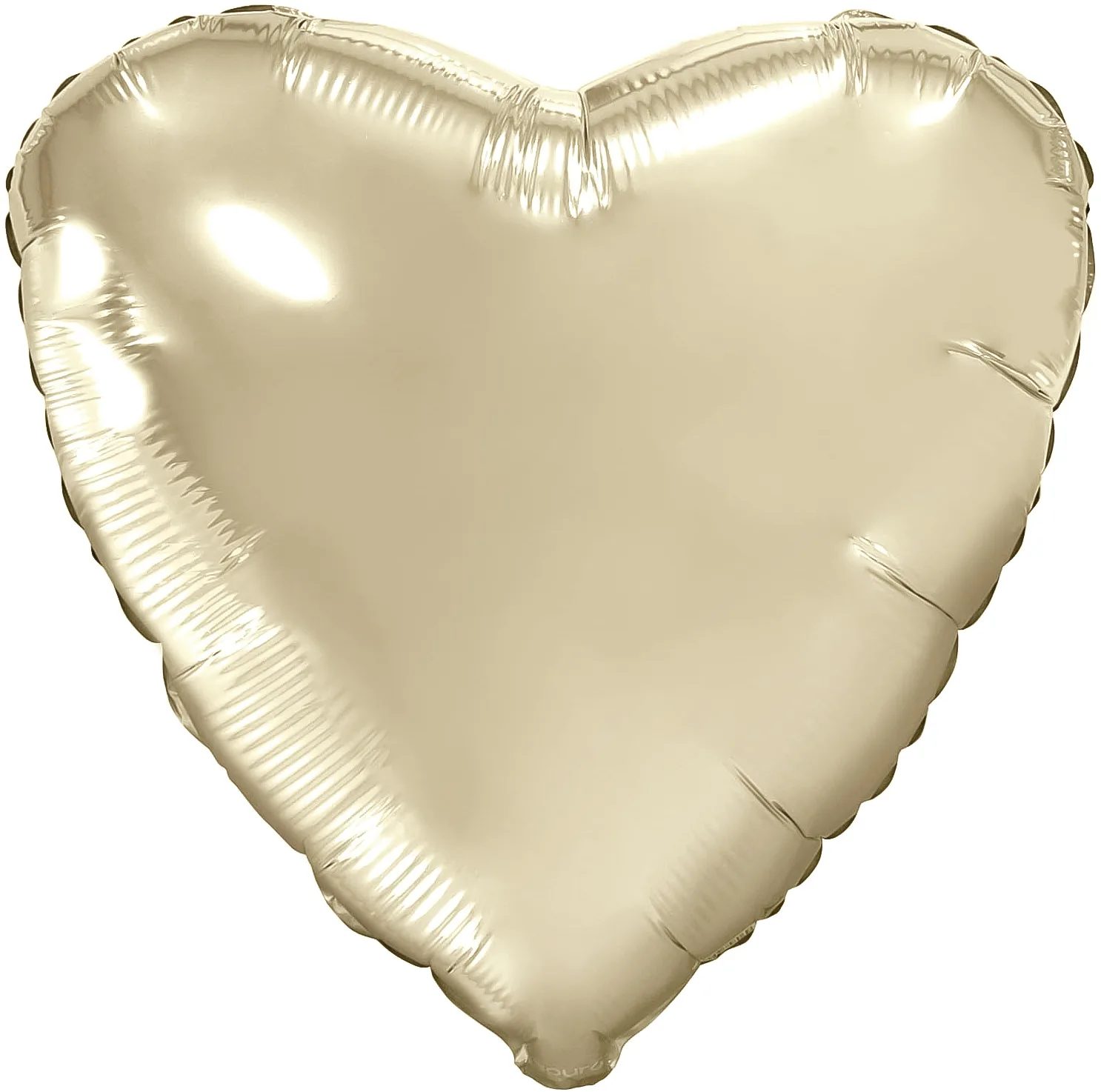 Р 36"/91см Сердце, Шампань, 1 шт. в уп.(Россия)