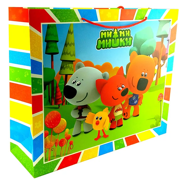 Пакет подарочный "Ми-Ми-Мишки" 50*40*15 см. (Китай)