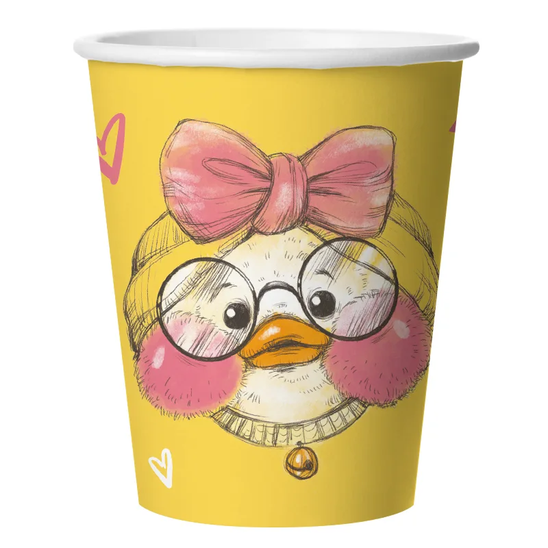 Стаканы (250 мл) Ла-ла Уточка, Желтый, 6 шт.