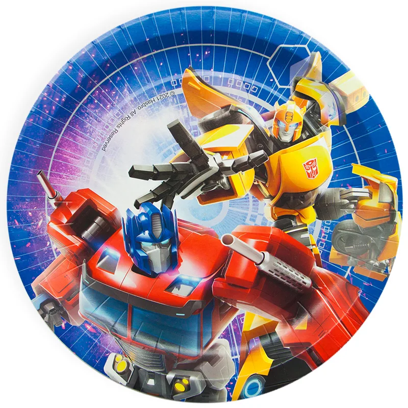 Тарелки (23 см) Трансформеры, 6 шт.